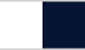 White/deep navy