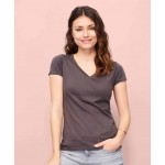 Ženska majica s kratkimi rokavi in V izrezom Sol's Moon